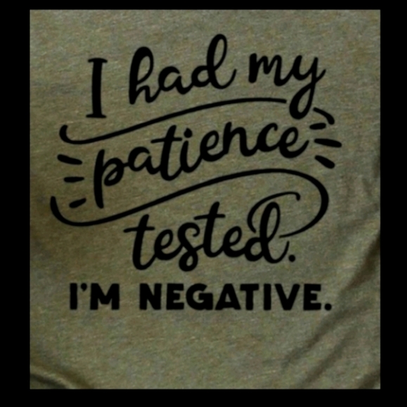 ALMOST SOLD OUT GO TO NEW LISTING Patience Tee Mom Pandemic Nurse Medical Mother - Picture 2 of 7